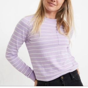 Marine Layer thermal long sleeve striped top